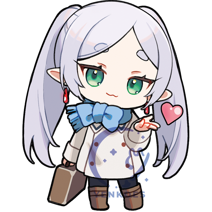 Frieren Keychain back