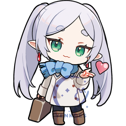 Frieren Keychain back