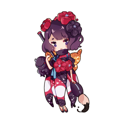 Hokusai Keychain