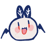 Cute Bunnerd Sticker